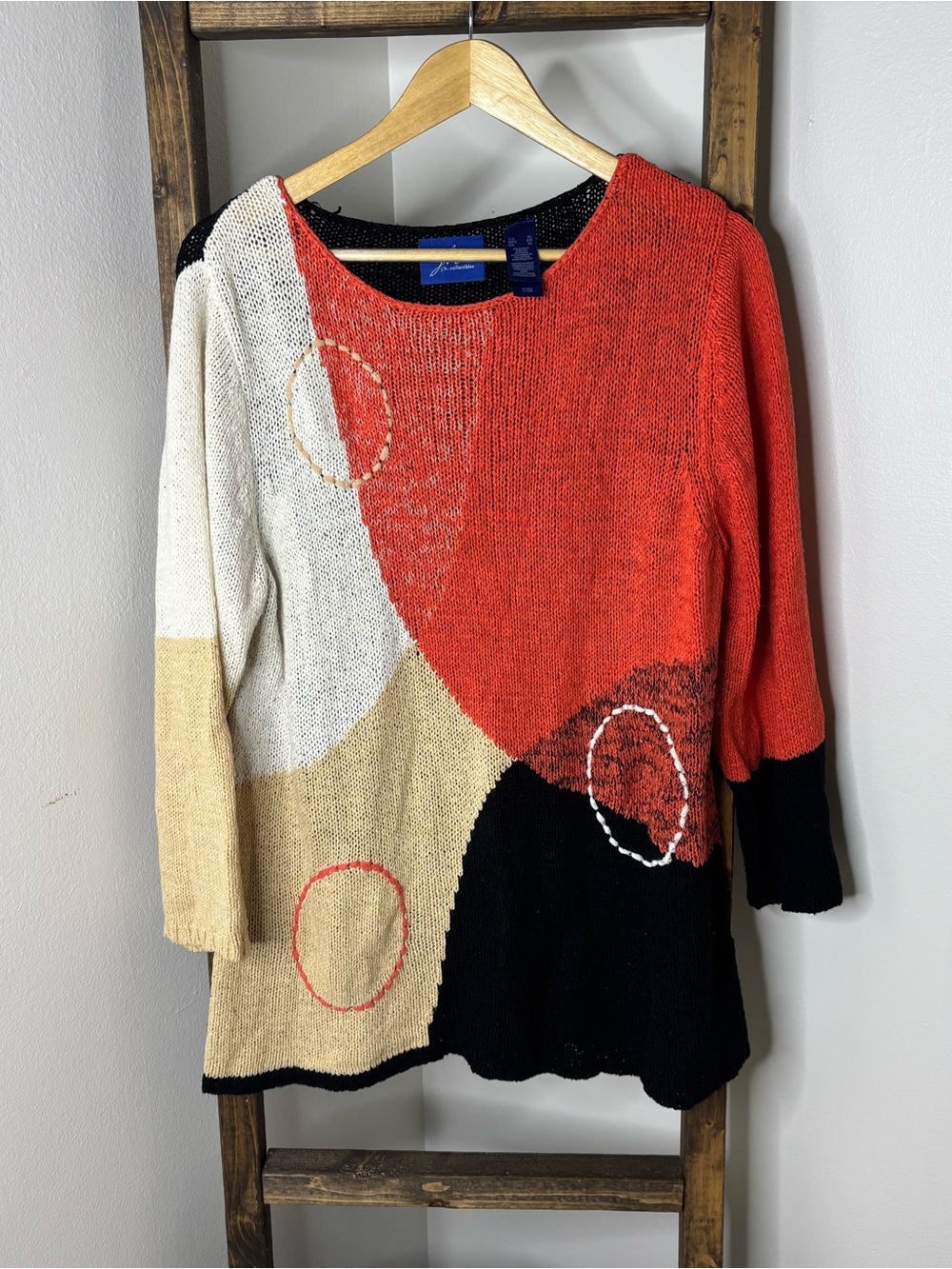 JH Collectibles Colorblock Crewneck Sweater Size XL